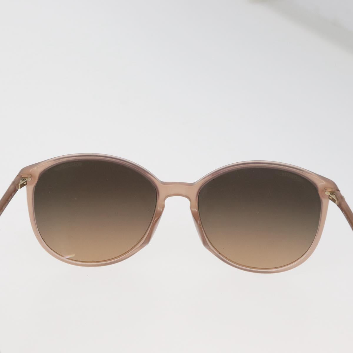 CHANEL COCO Mark Sunglasses plastic Beige CC Auth BA12285