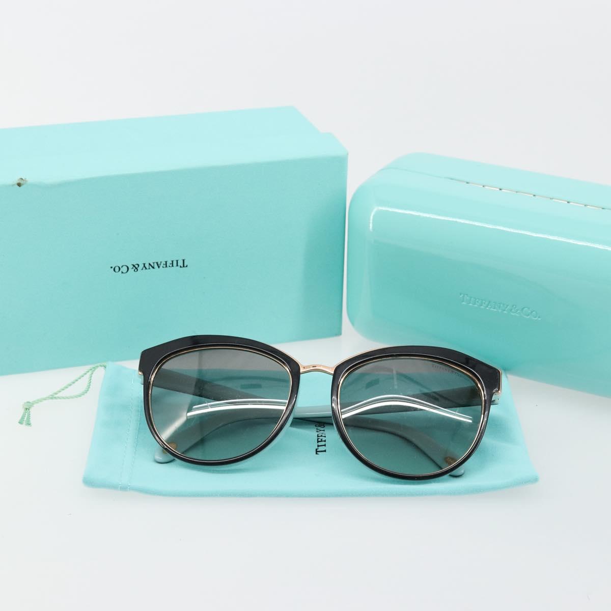 TIFFANY&Co. Sunglasses plastic Black TF4146-F Auth BA12286A