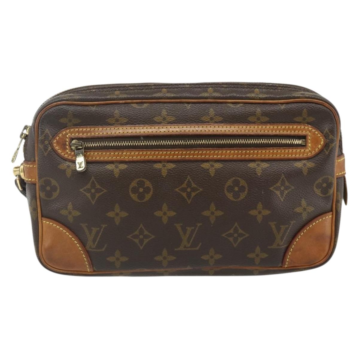 LOUIS VUITTON Monogram Marly Dragonne GM Clutch Bag M51825 LV Auth BA12298