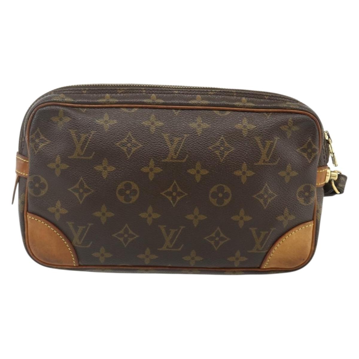 LOUIS VUITTON Monogram Marly Dragonne GM Clutch Bag M51825 LV Auth BA12298