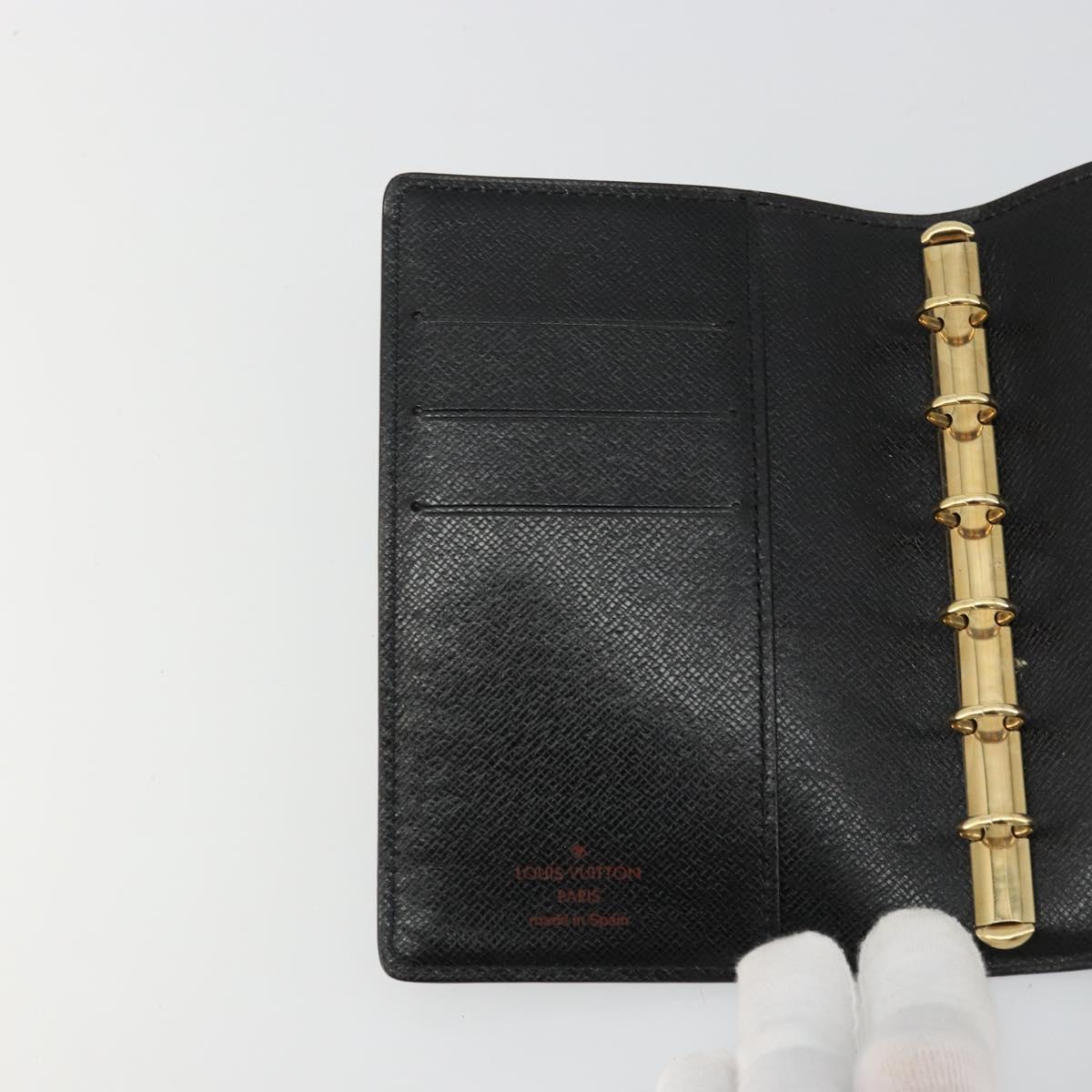 LOUIS VUITTON Epi Agenda PM Day Planner Cover Blue R20055 LV Auth BA12306