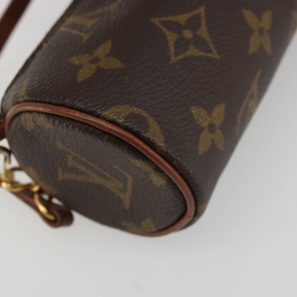 LOUIS VUITTON Monogram Papillon Pouch LV Auth BA12309
