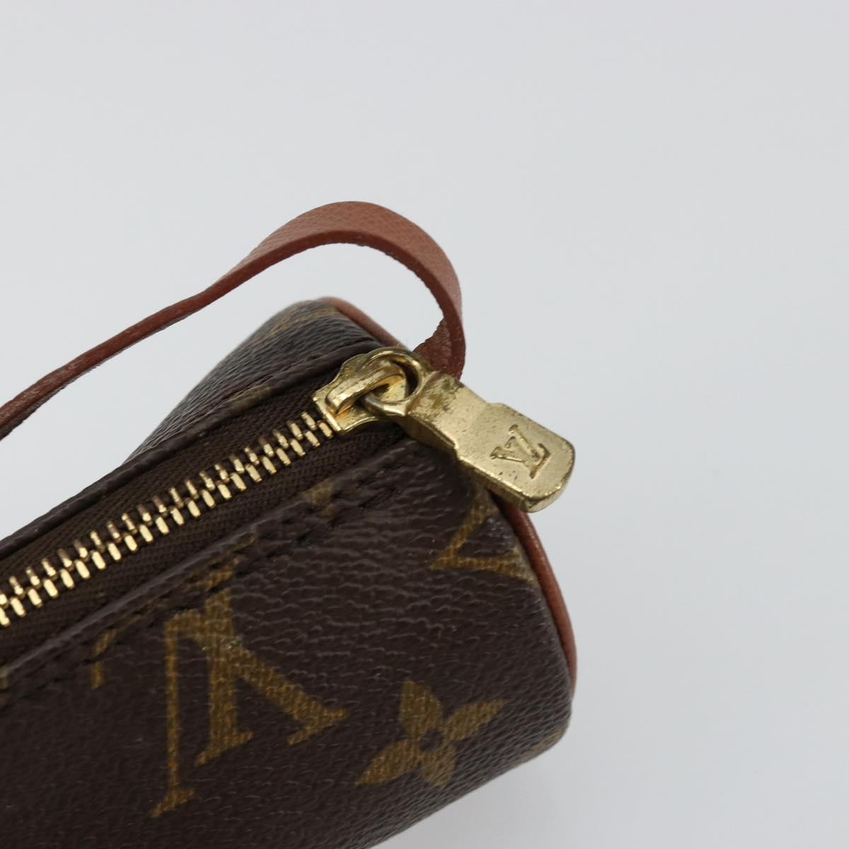 LOUIS VUITTON Monogram Papillon Pouch LV Auth BA12309