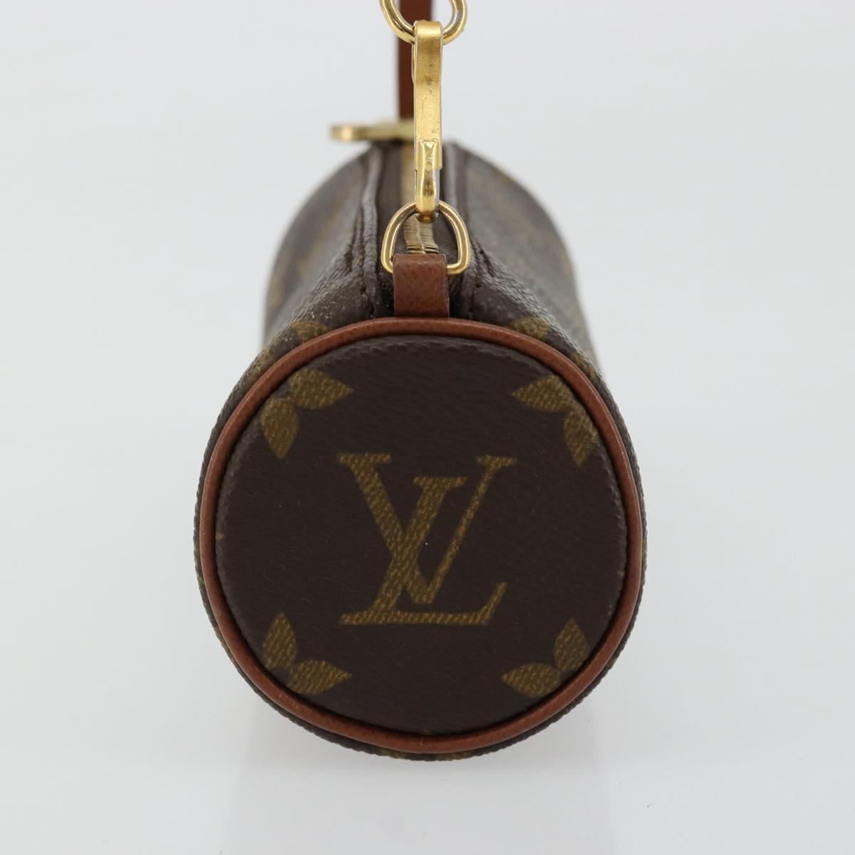 LOUIS VUITTON Monogram Papillon Pouch LV Auth BA12309