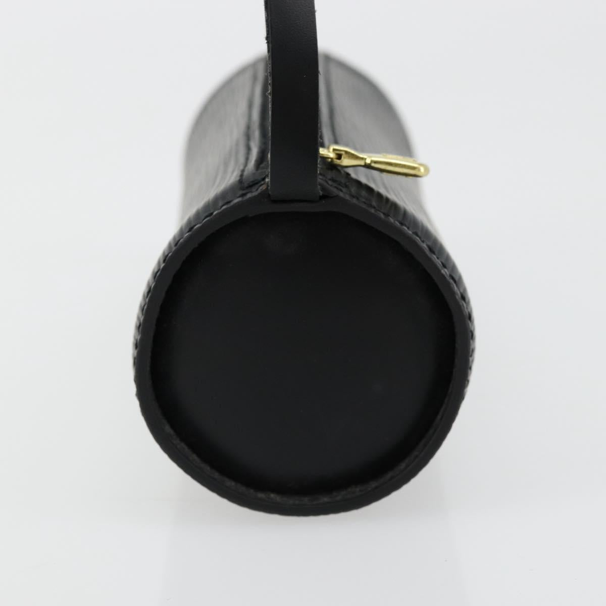 LOUIS VUITTON Epi Soufflot Pouch Black LV Auth BA12311