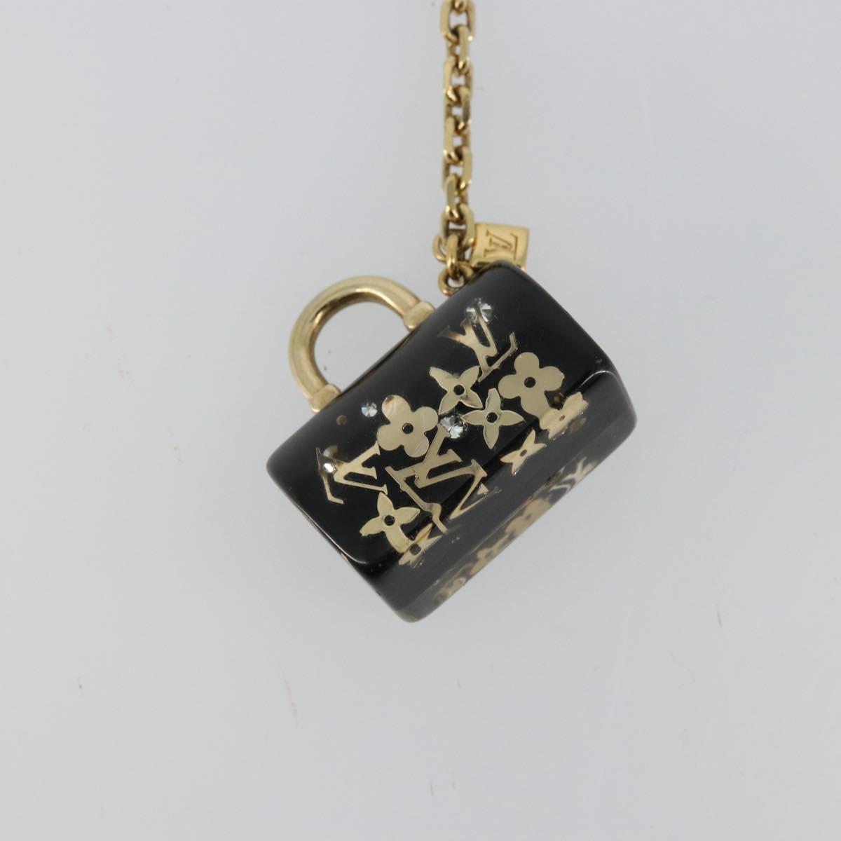 LOUIS VUITTON Speedy Porte Cles Unclusion Key Holder Black M65444 Auth BA12314