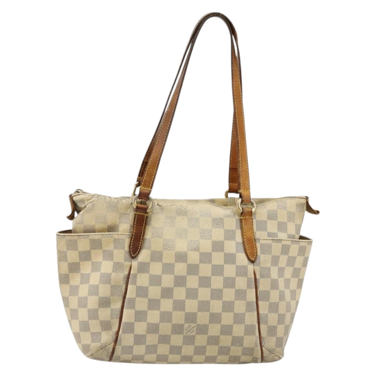 LOUIS VUITTON Damier Azur Totally PM Tote Bag N41280 LV Auth BA12320