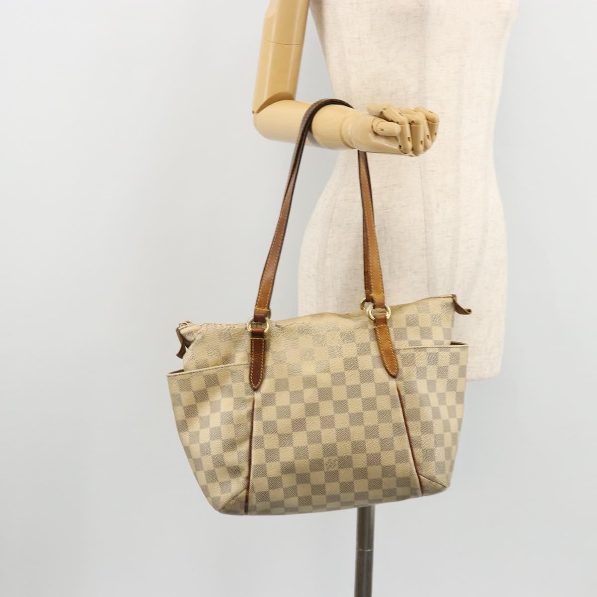 LOUIS VUITTON Damier Azur Totally PM Tote Bag N41280 LV Auth BA12320