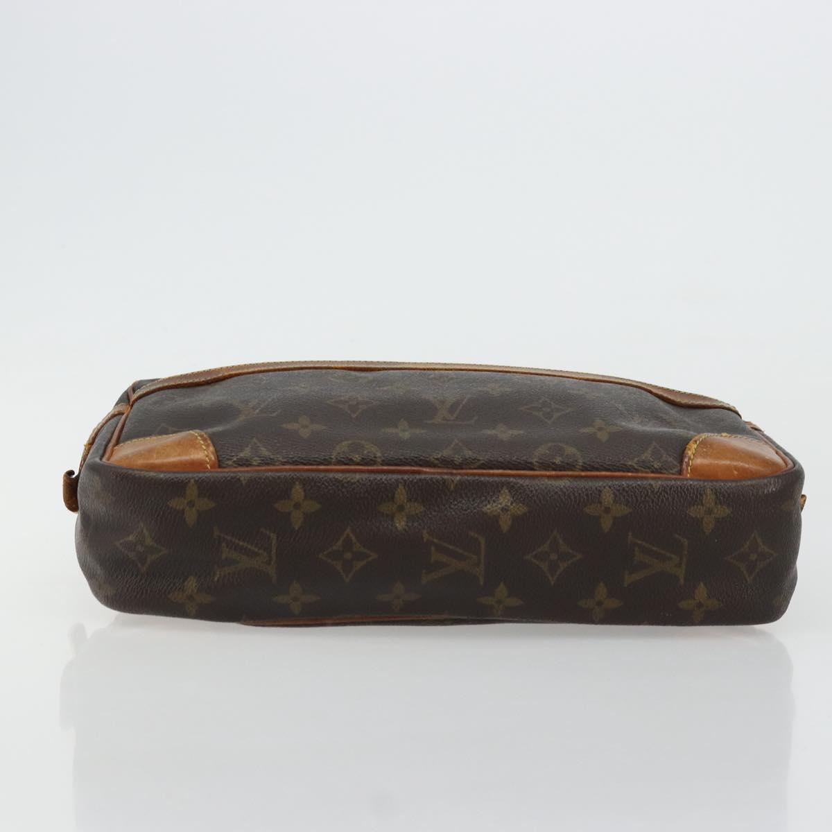 LOUIS VUITTON Monogram Compiegne 28 Clutch Bag M51845 LV Auth BA12322