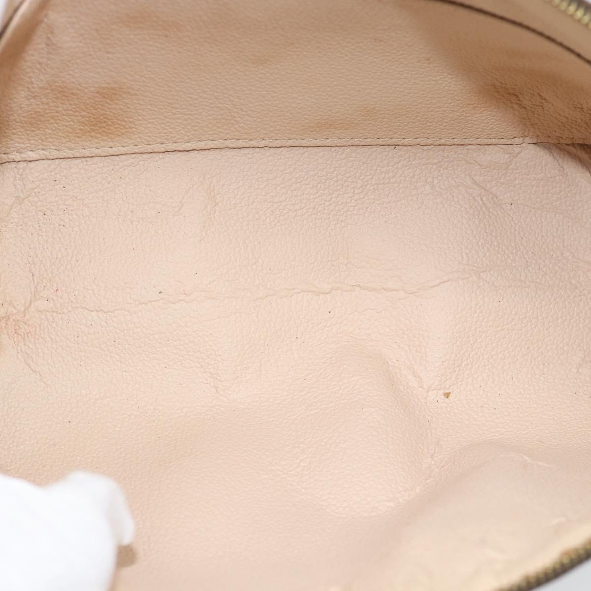 LOUIS VUITTON Monogram Trousse Demi Ronde Cosmetic Pouch M47520 LV Auth BA12323