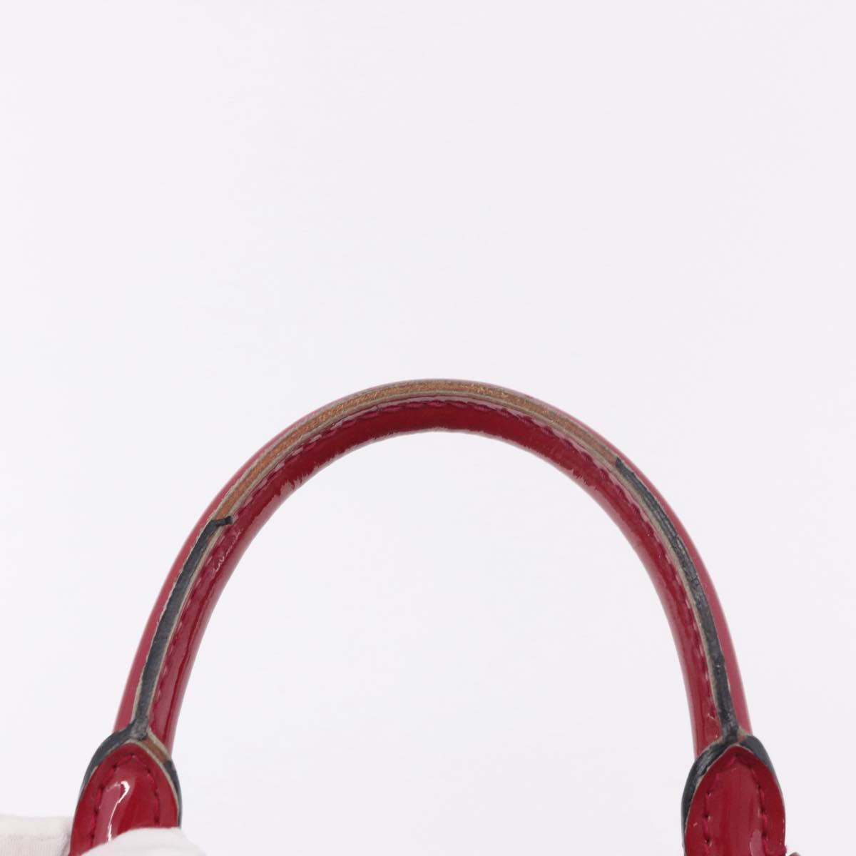 LOUIS VUITTON Monogram Vernis Alma PM Hand Bag Rose Andian M91770 Auth BA12324