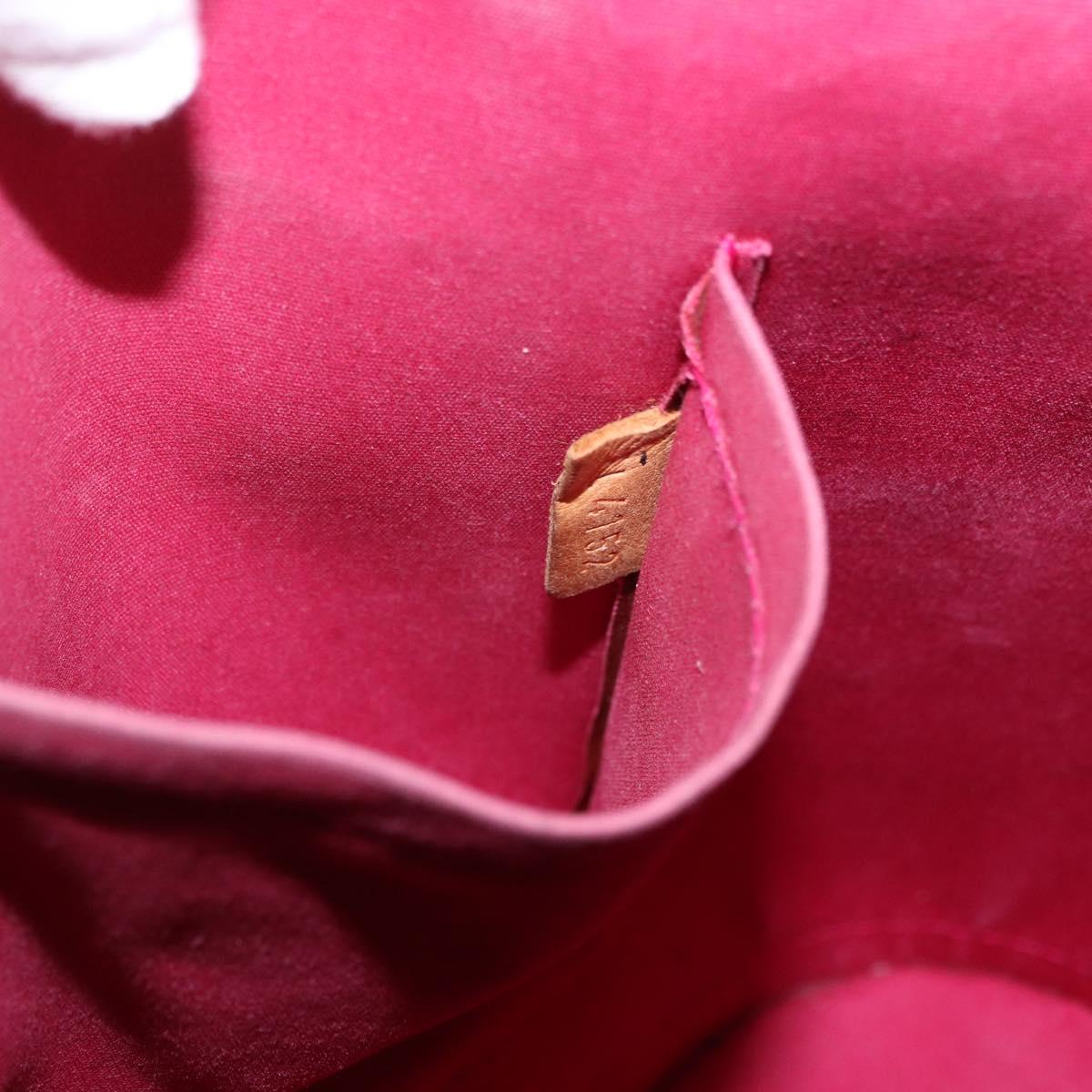 LOUIS VUITTON Monogram Vernis Alma PM Hand Bag Rose Andian M91770 Auth BA12324