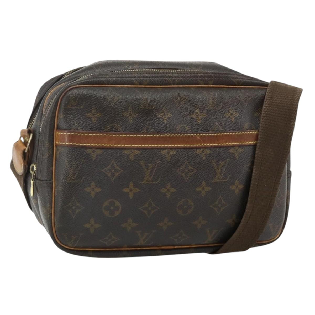 LOUIS VUITTON Monogram Reporter PM Shoulder Bag M45254 LV Auth BA12331