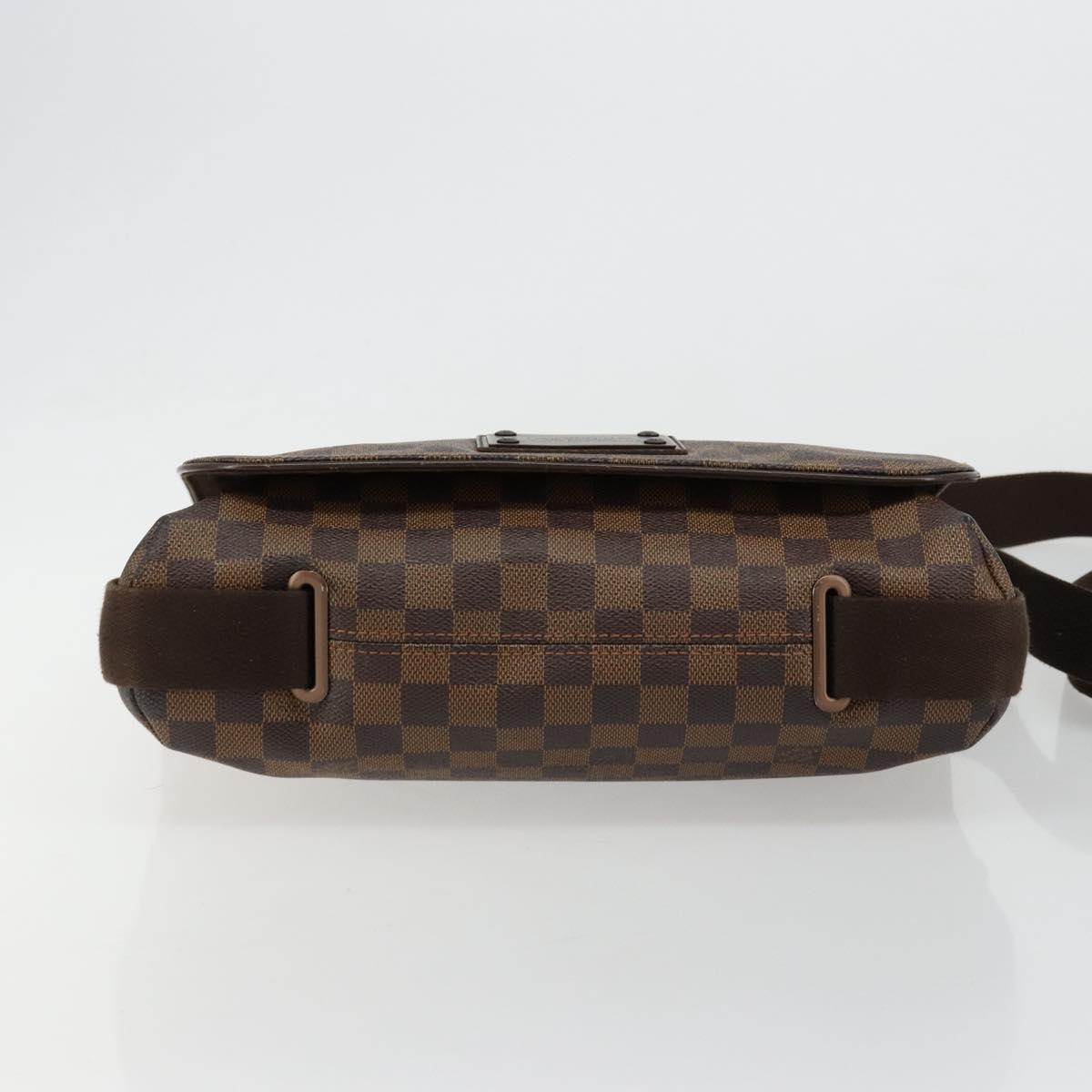 LOUIS VUITTON Damier Ebene Brooklyn PM Shoulder Bag N51210 LV Auth BA12333