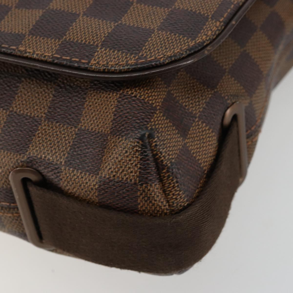 LOUIS VUITTON Damier Ebene Brooklyn PM Shoulder Bag N51210 LV Auth BA12333