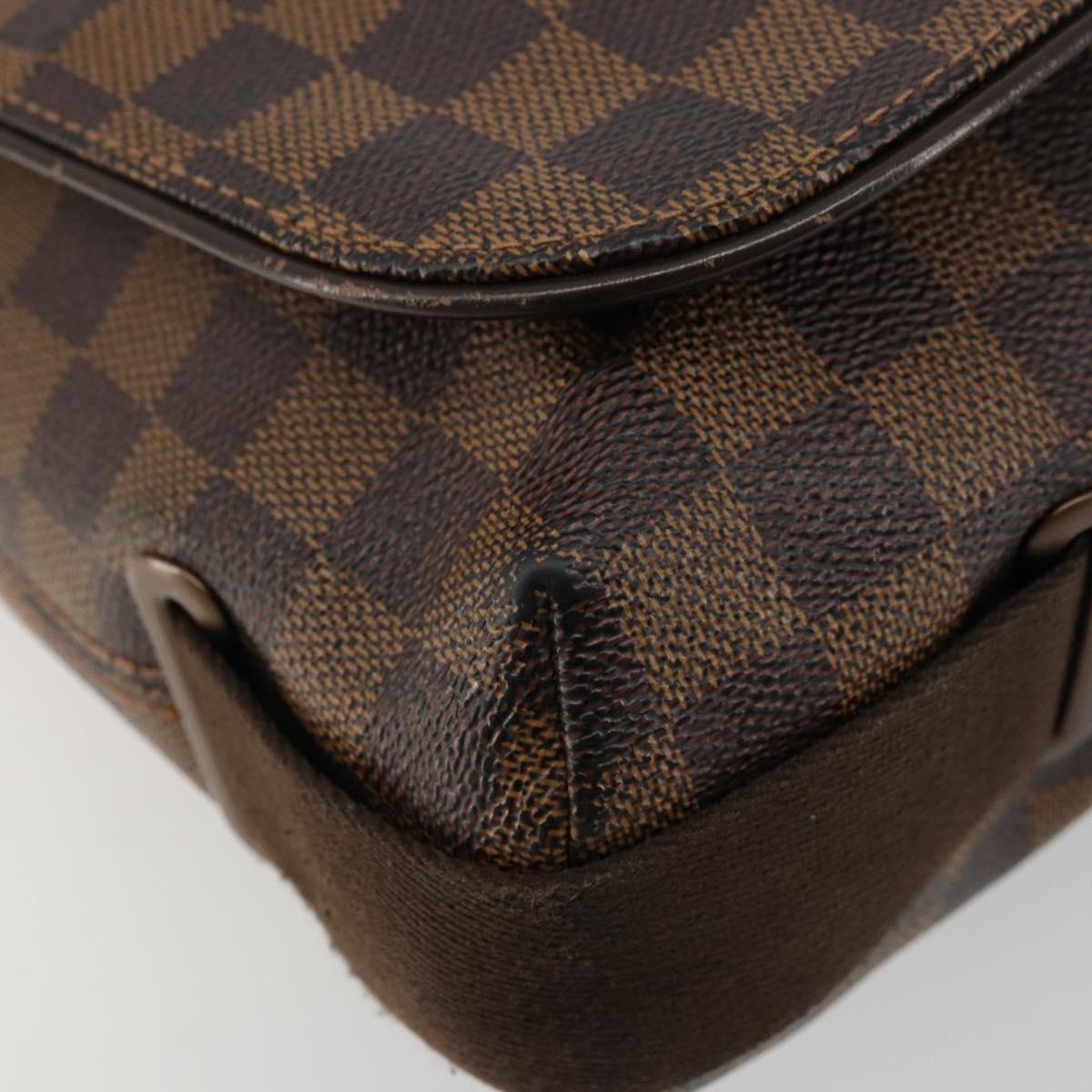 LOUIS VUITTON Damier Ebene Brooklyn PM Shoulder Bag N51210 LV Auth BA12333