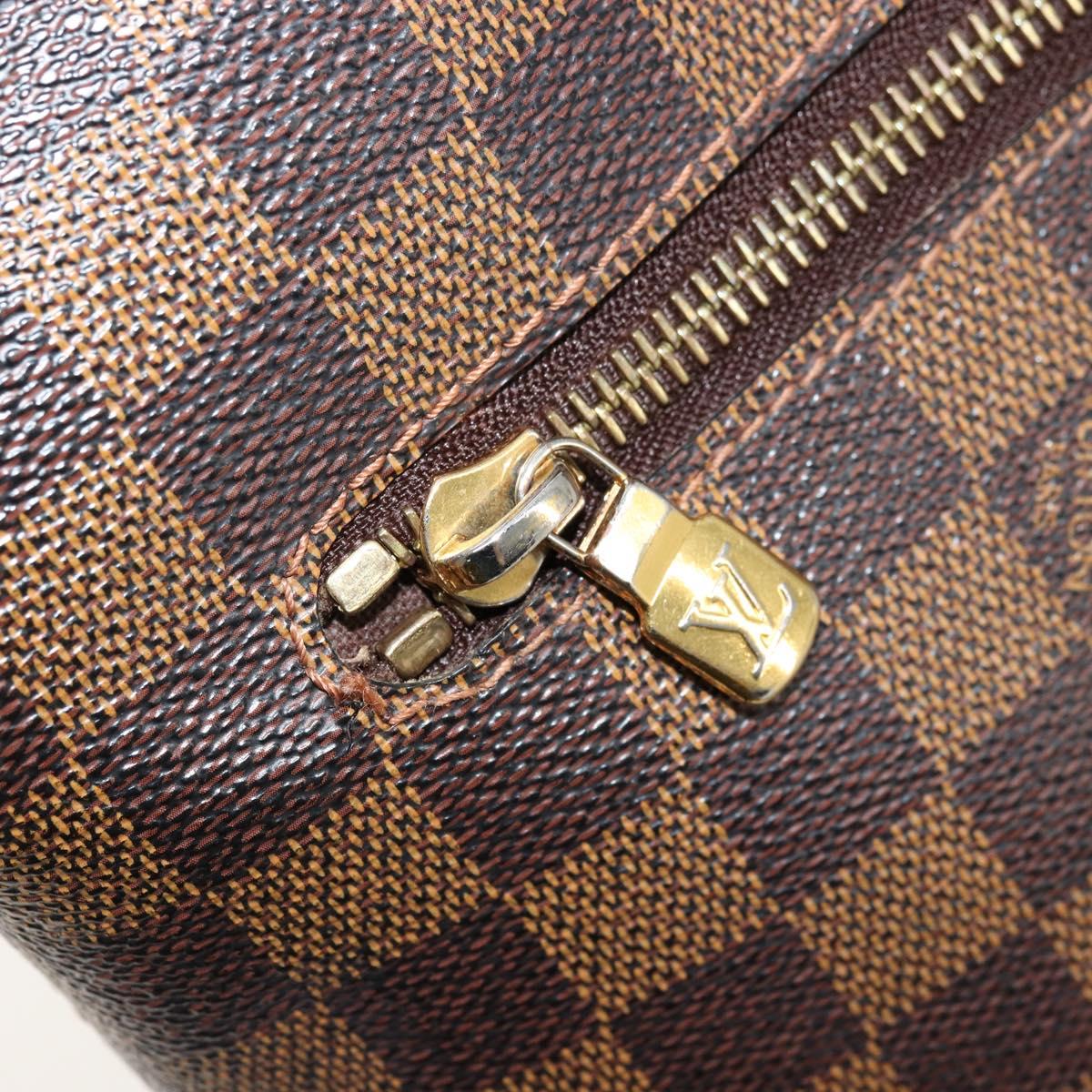 LOUIS VUITTON Damier Ebene Brooklyn PM Shoulder Bag N51210 LV Auth BA12333