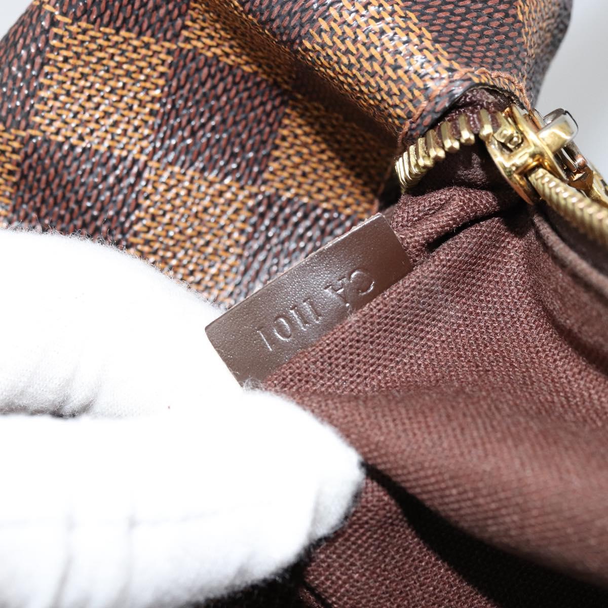 LOUIS VUITTON Damier Ebene Brooklyn PM Shoulder Bag N51210 LV Auth BA12333