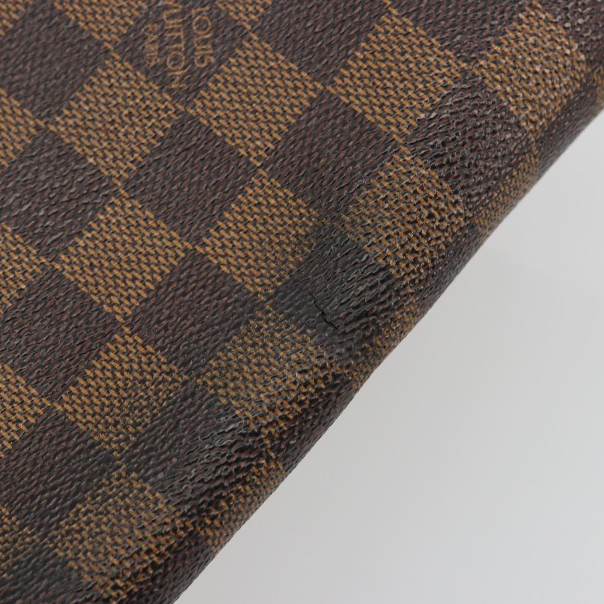 LOUIS VUITTON Damier Ebene Brooklyn PM Shoulder Bag N51210 LV Auth BA12333