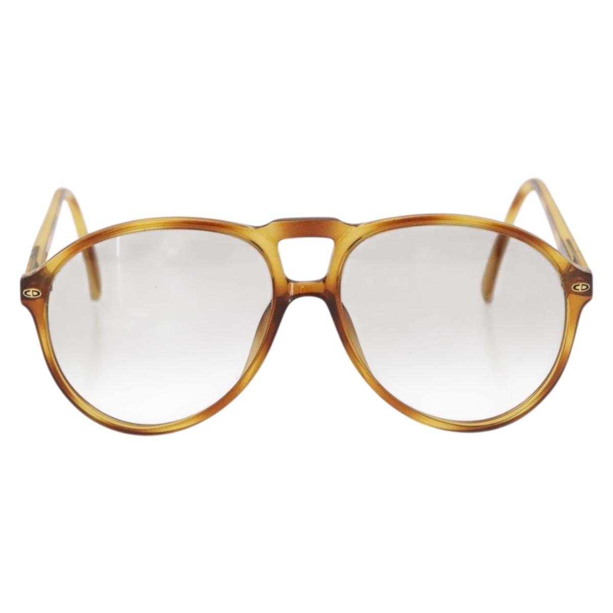 GIVENCHY Christian Dior Sunglasses plastic 2 Set Beige Brown Auth BA12345