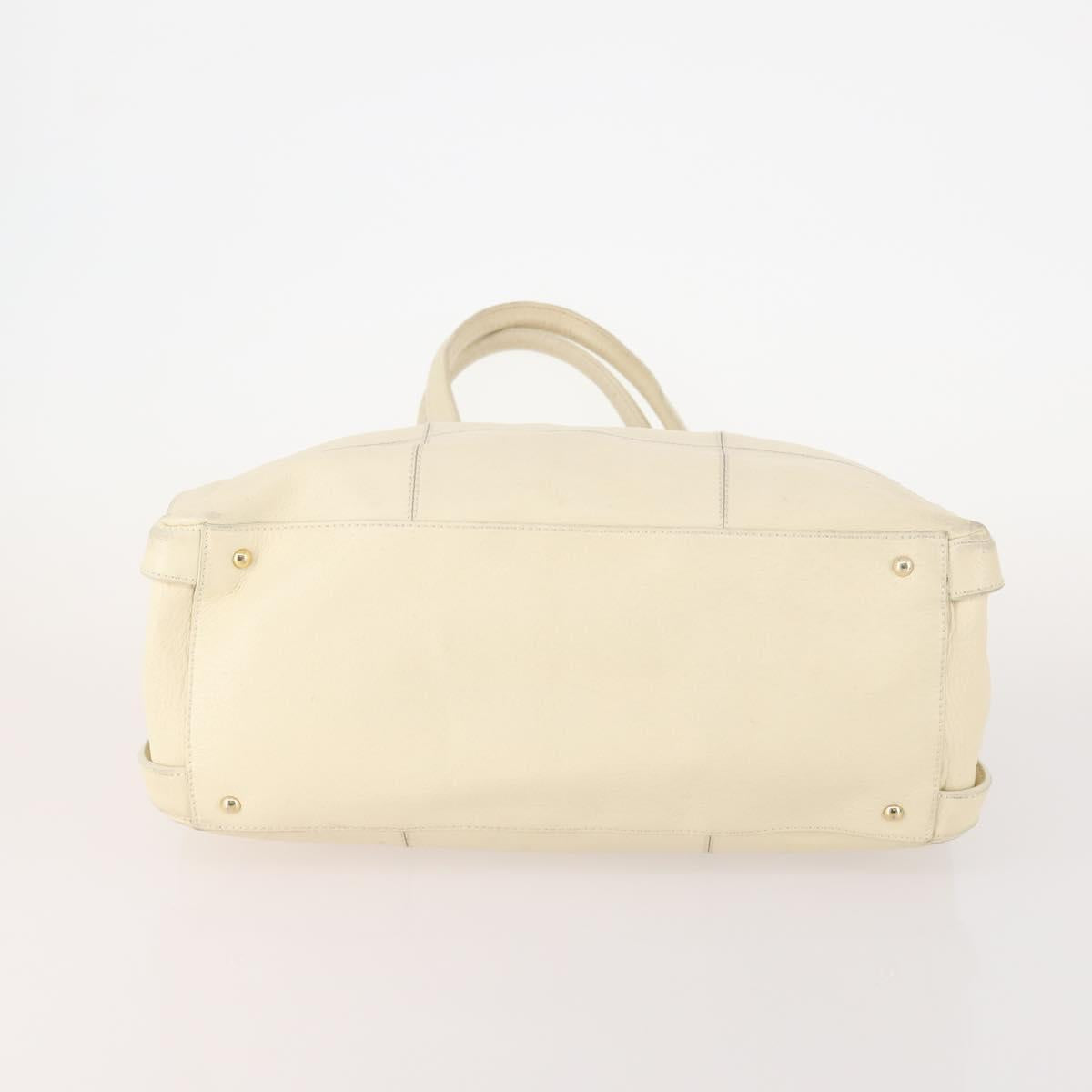 Salvatore Ferragamo Gancini Hand Bag Leather 2 Set Red White Auth BA12348