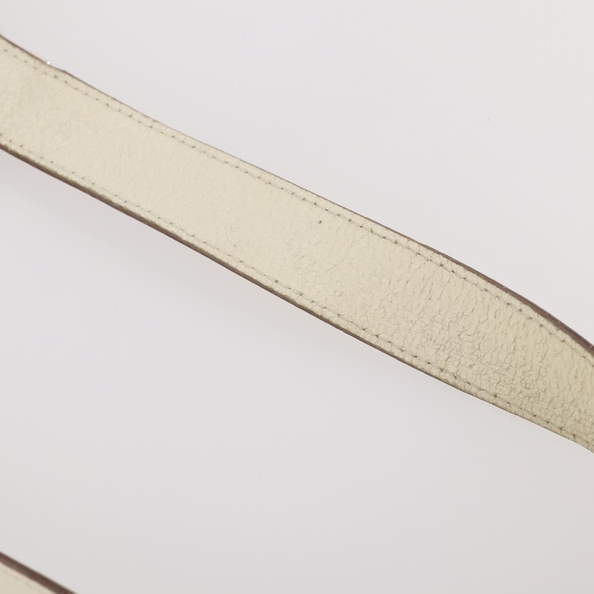 GUCCI GG Canvas Sherry Line Shoulder Bag Canvas 2 Set Beige Auth BA12349