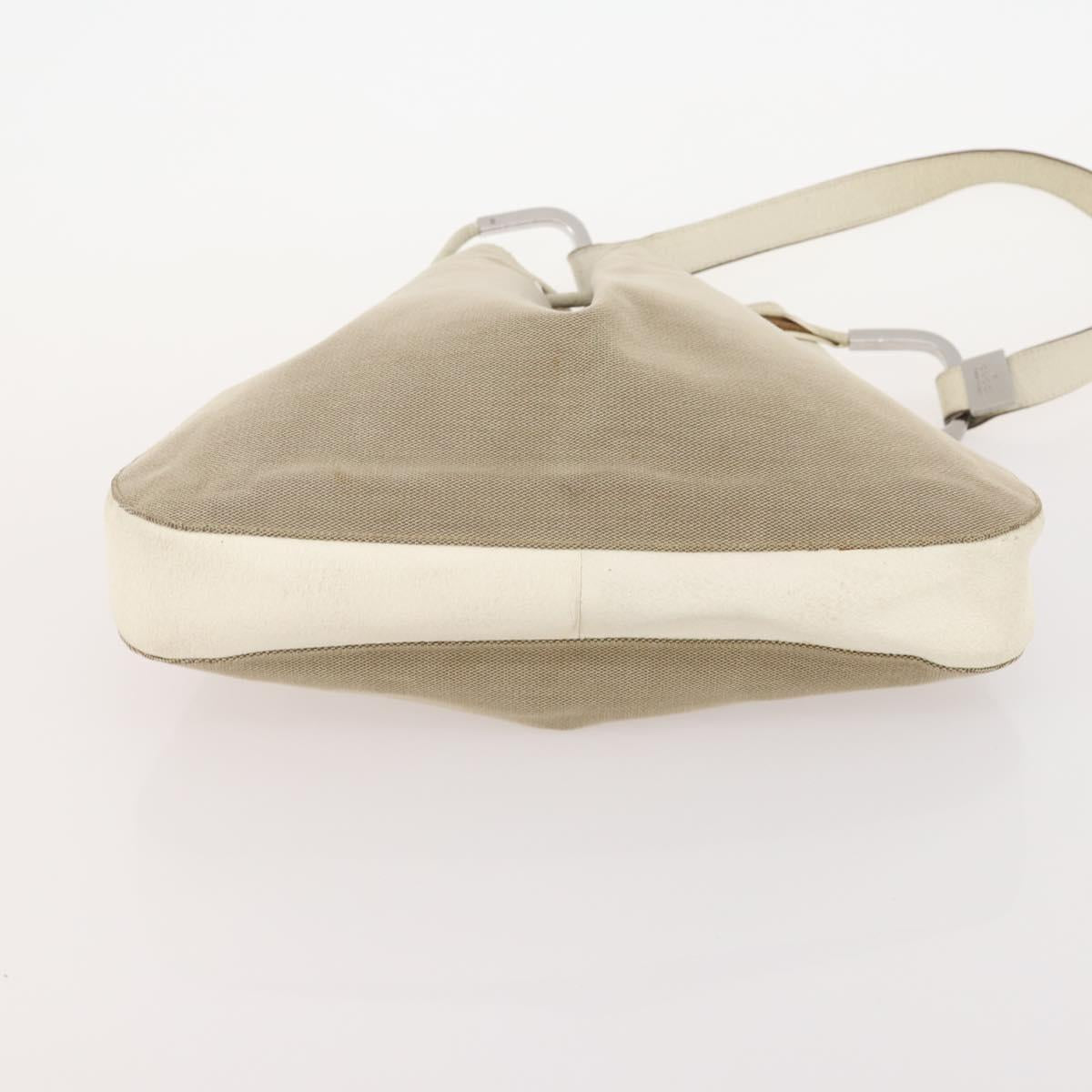 GUCCI GG Canvas Sherry Line Shoulder Bag Canvas 2 Set Beige Auth BA12349