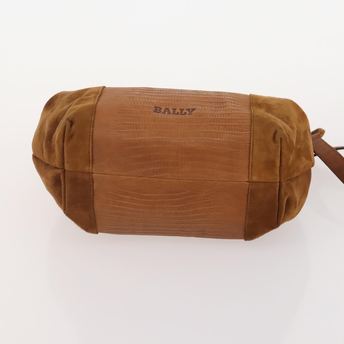 BALLY Shoulder Bag Leather 3 Set Navy Black Brown Auth BA12350