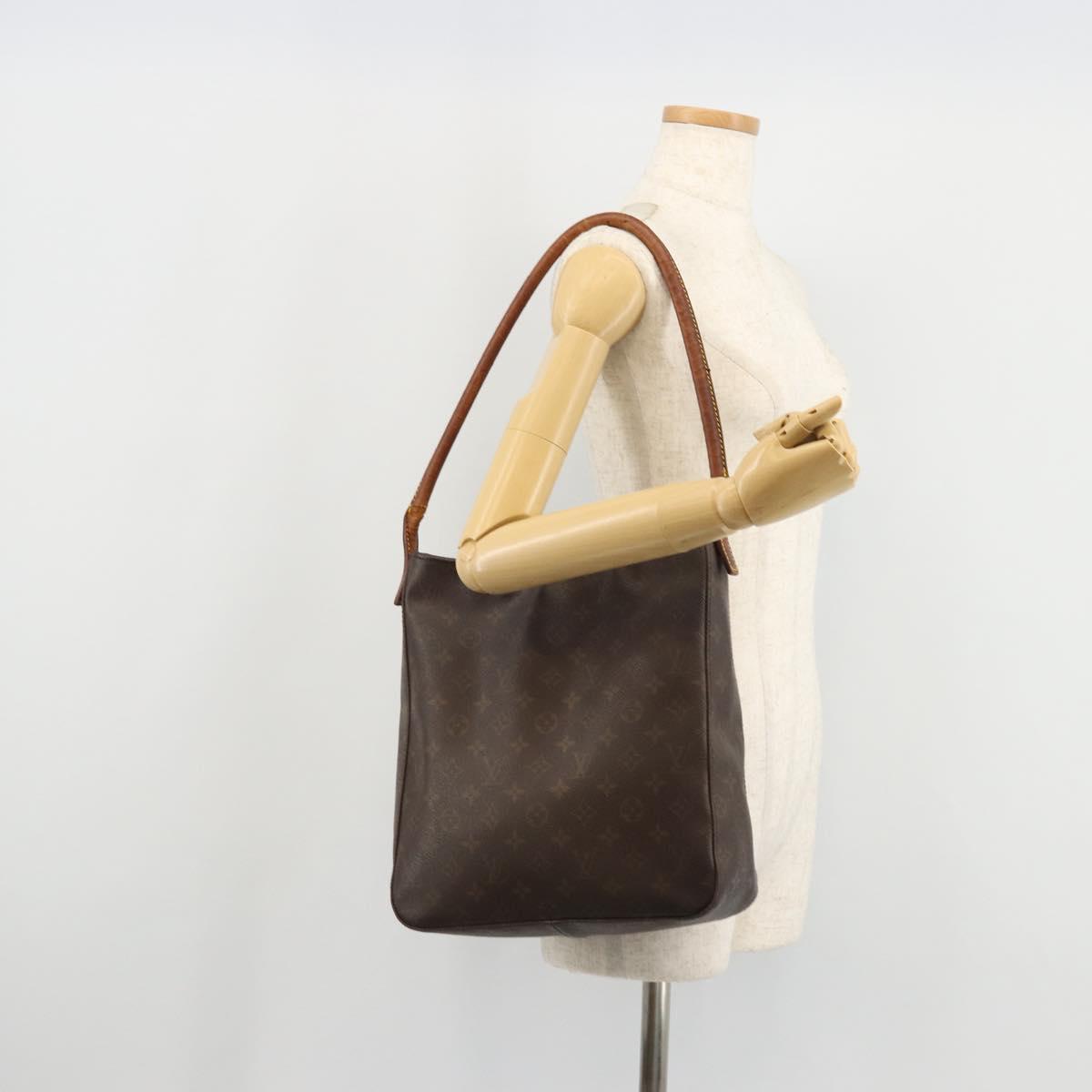 LOUIS VUITTON Monogram Looping GM Shoulder Bag M51145 LV Auth BA12353