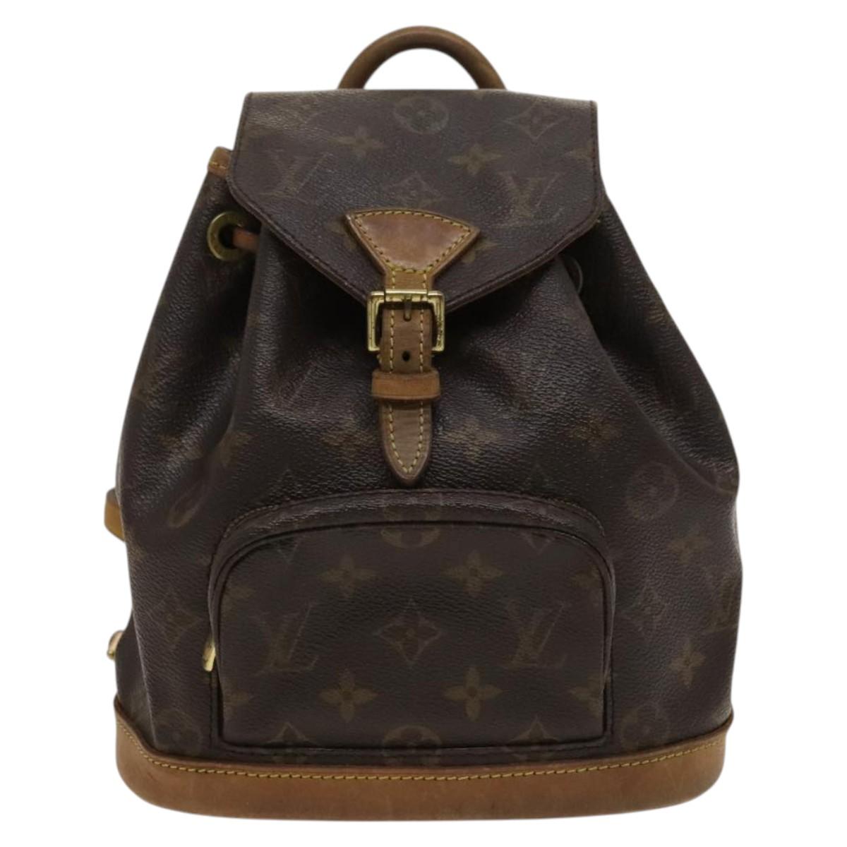 LOUIS VUITTON Monogram Montsouris PM Backpack M51137 LV Auth BA1236