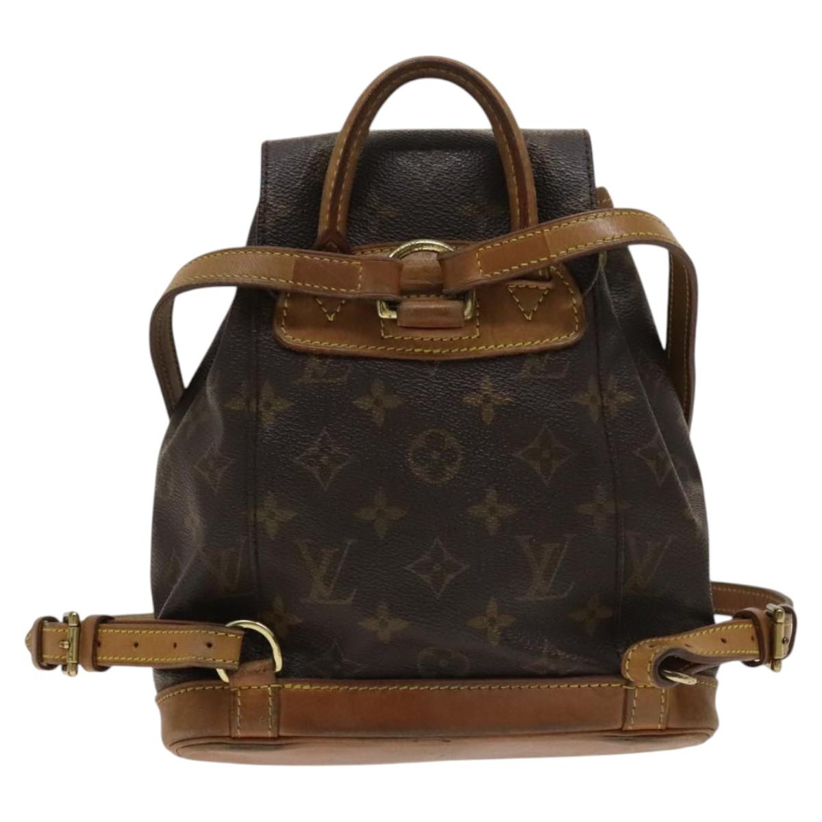 LOUIS VUITTON Monogram Montsouris PM Backpack M51137 LV Auth BA1236