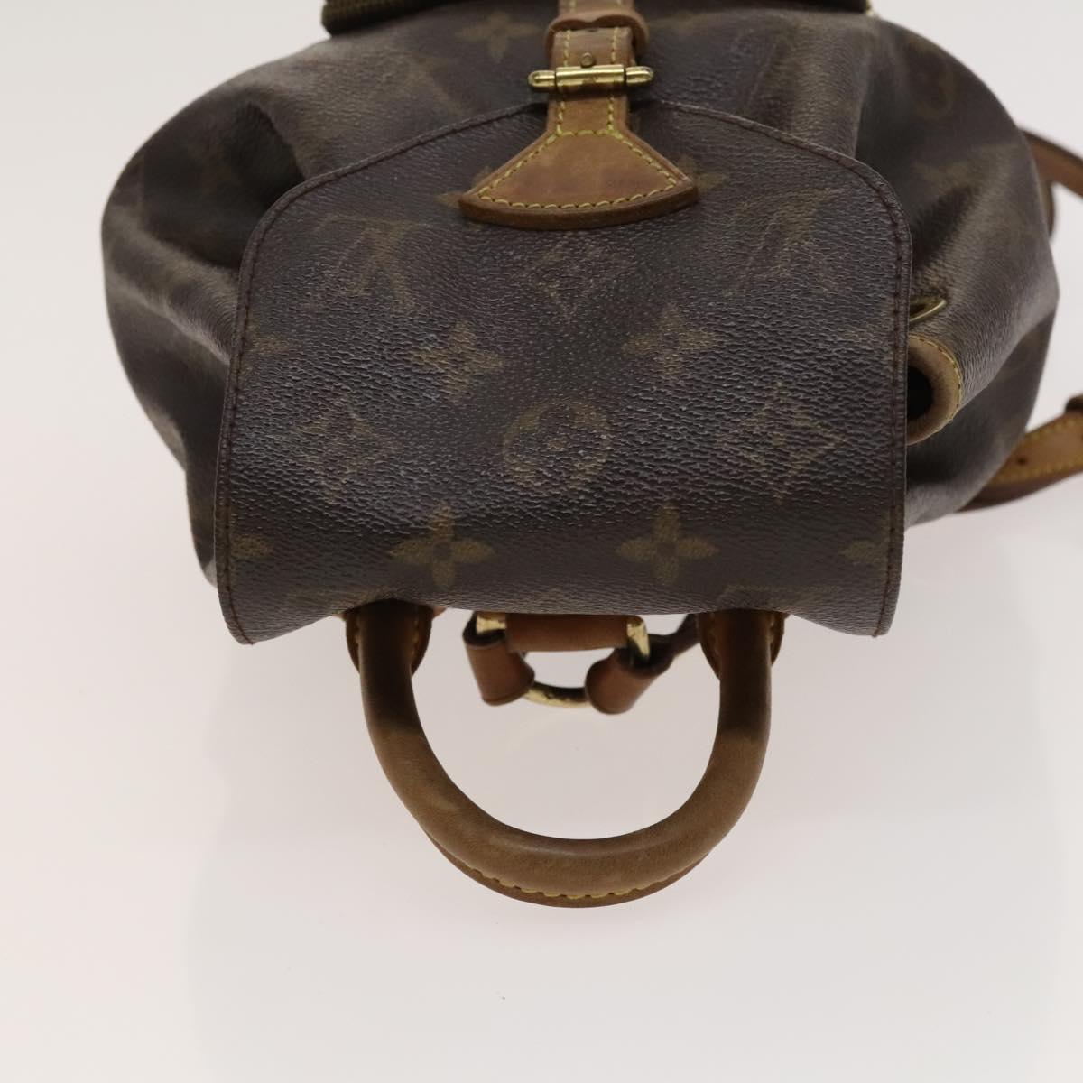 LOUIS VUITTON Monogram Montsouris PM Backpack M51137 LV Auth BA1236