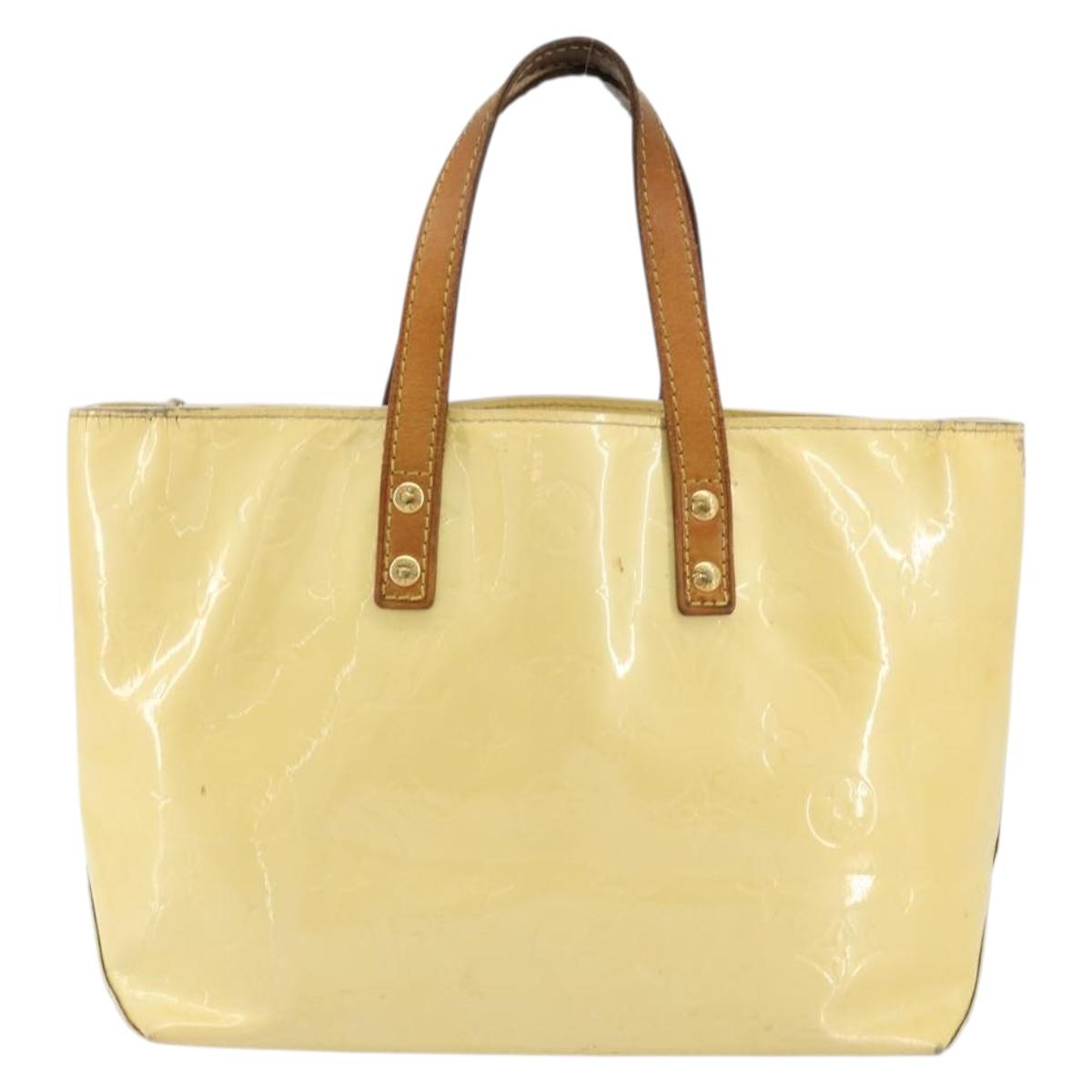 LOUIS VUITTON Monogram Vernis Reade PM Hand Bag Gris M91145 LV Auth BA12366