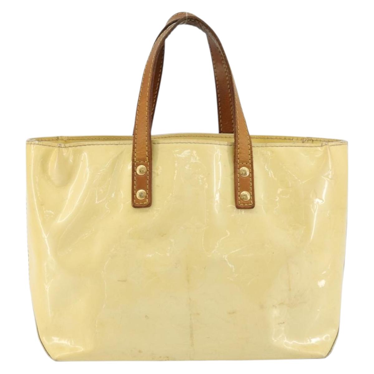 LOUIS VUITTON Monogram Vernis Reade PM Hand Bag Gris M91145 LV Auth BA12366