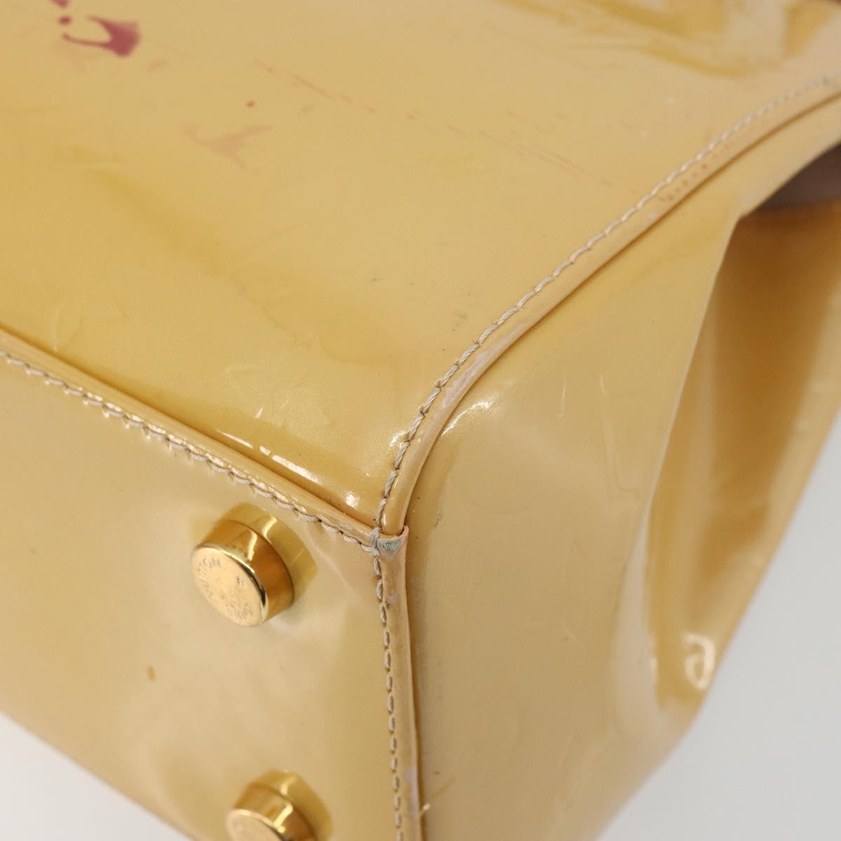 LOUIS VUITTON Vernis Blair MM Hand Bag 2way Rose Florentin M91621 Auth BA12384