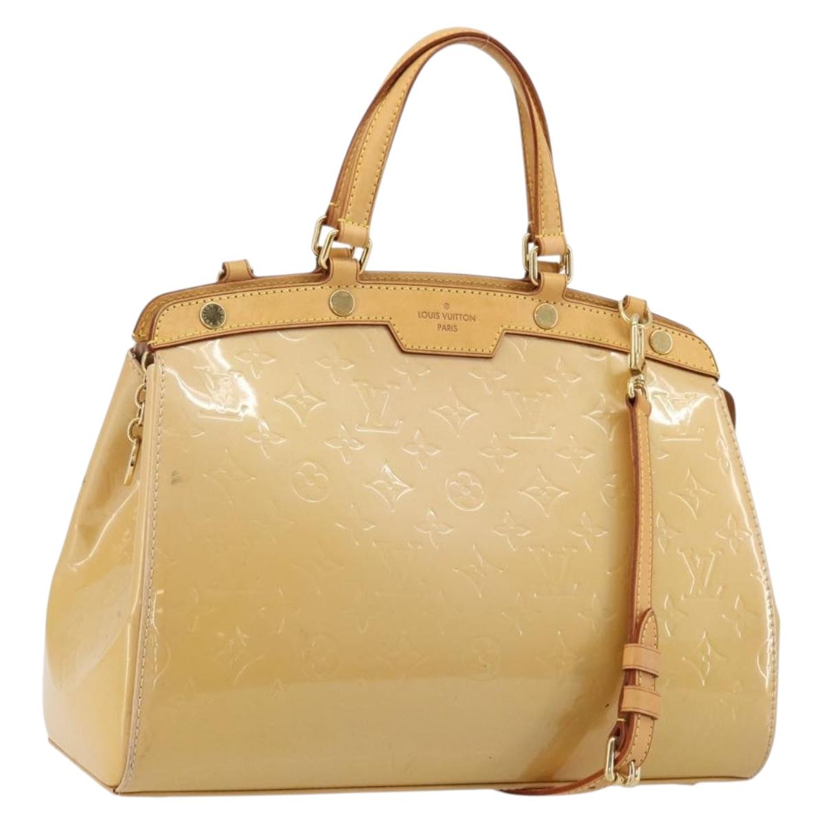 LOUIS VUITTON Vernis Blair MM Hand Bag 2way Rose Florentin M91621 Auth BA12384