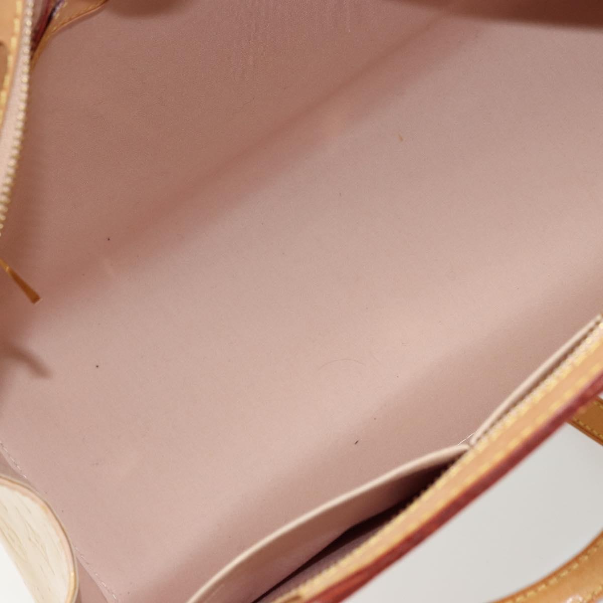 LOUIS VUITTON Vernis Blair MM Hand Bag 2way Rose Florentin M91621 Auth BA12384