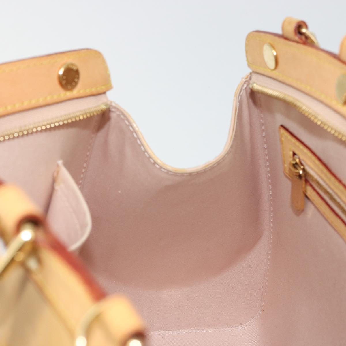 LOUIS VUITTON Vernis Blair MM Hand Bag 2way Rose Florentin M91621 Auth BA12384