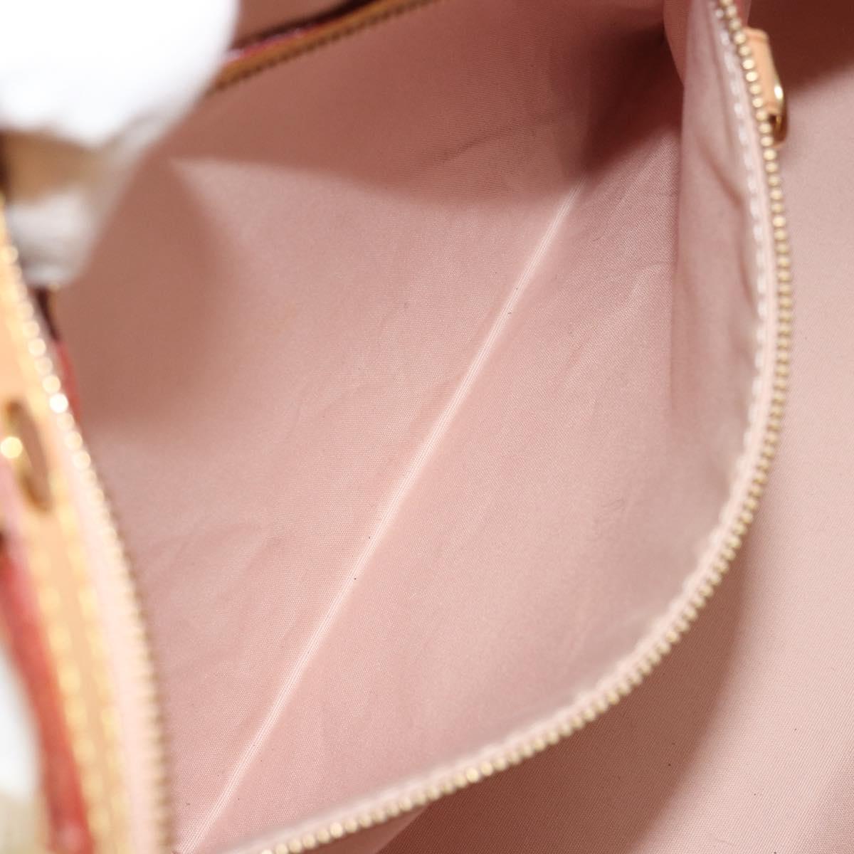 LOUIS VUITTON Vernis Blair MM Hand Bag 2way Rose Florentin M91621 Auth BA12384
