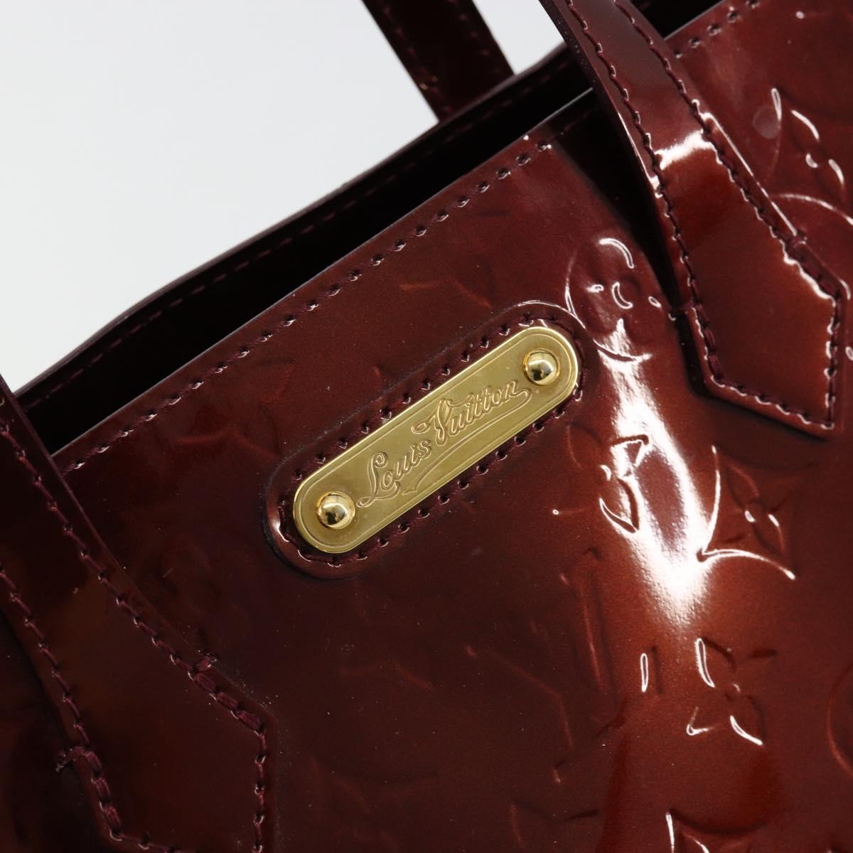 LOUIS VUITTON Monogram Vernis Wilshire PM Bag Pomme D'amour M93642 Auth BA12387A