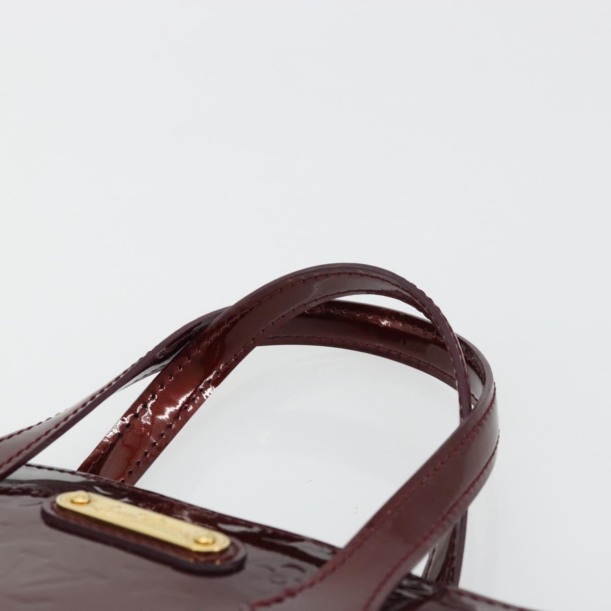LOUIS VUITTON Monogram Vernis Wilshire PM Bag Pomme D'amour M93642 Auth BA12387A