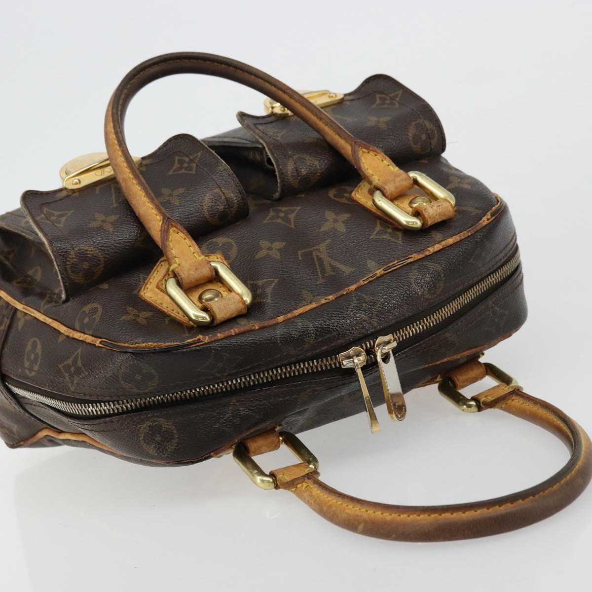 LOUIS VUITTON Monogram Manhattan PM Hand Bag M40026 LV Auth BA12388