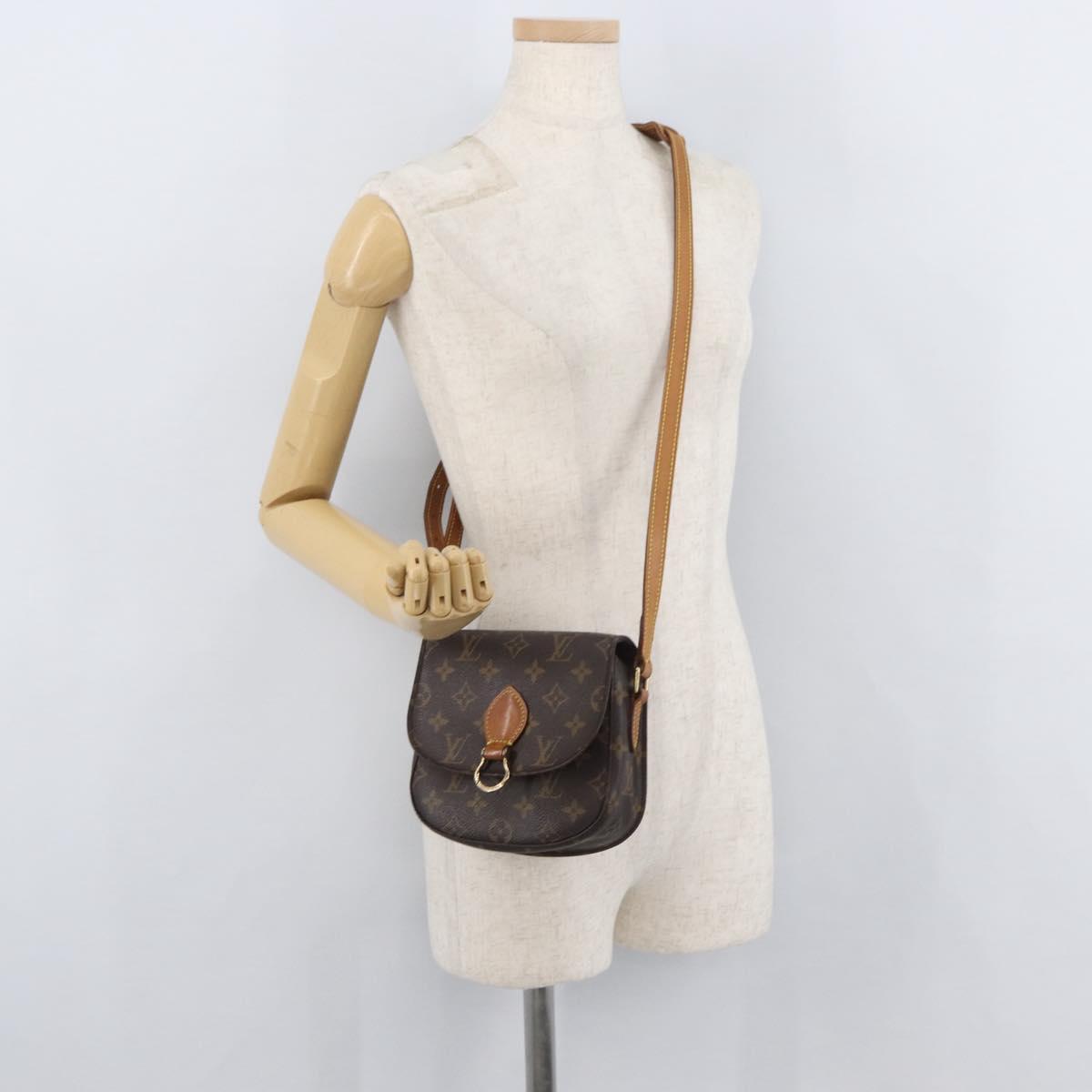 LOUIS VUITTON Monogram Saint Cloud PM Shoulder Bag M51244 LV Auth BA12390