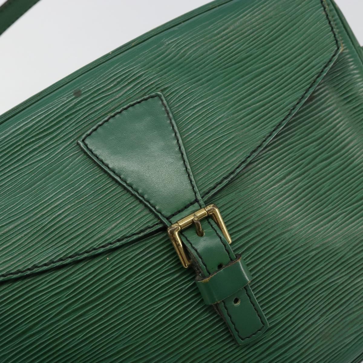 LOUIS VUITTON Epi Jeune Fille MM Shoulder Bag Green M52154 LV Auth BA12391
