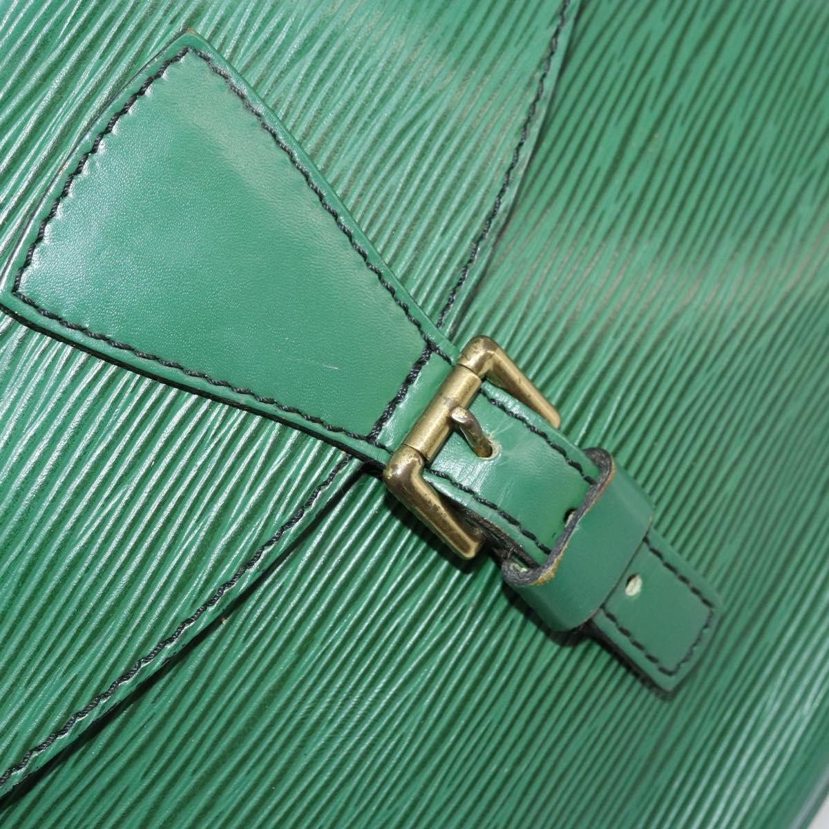 LOUIS VUITTON Epi Jeune Fille MM Shoulder Bag Green M52154 LV Auth BA12391