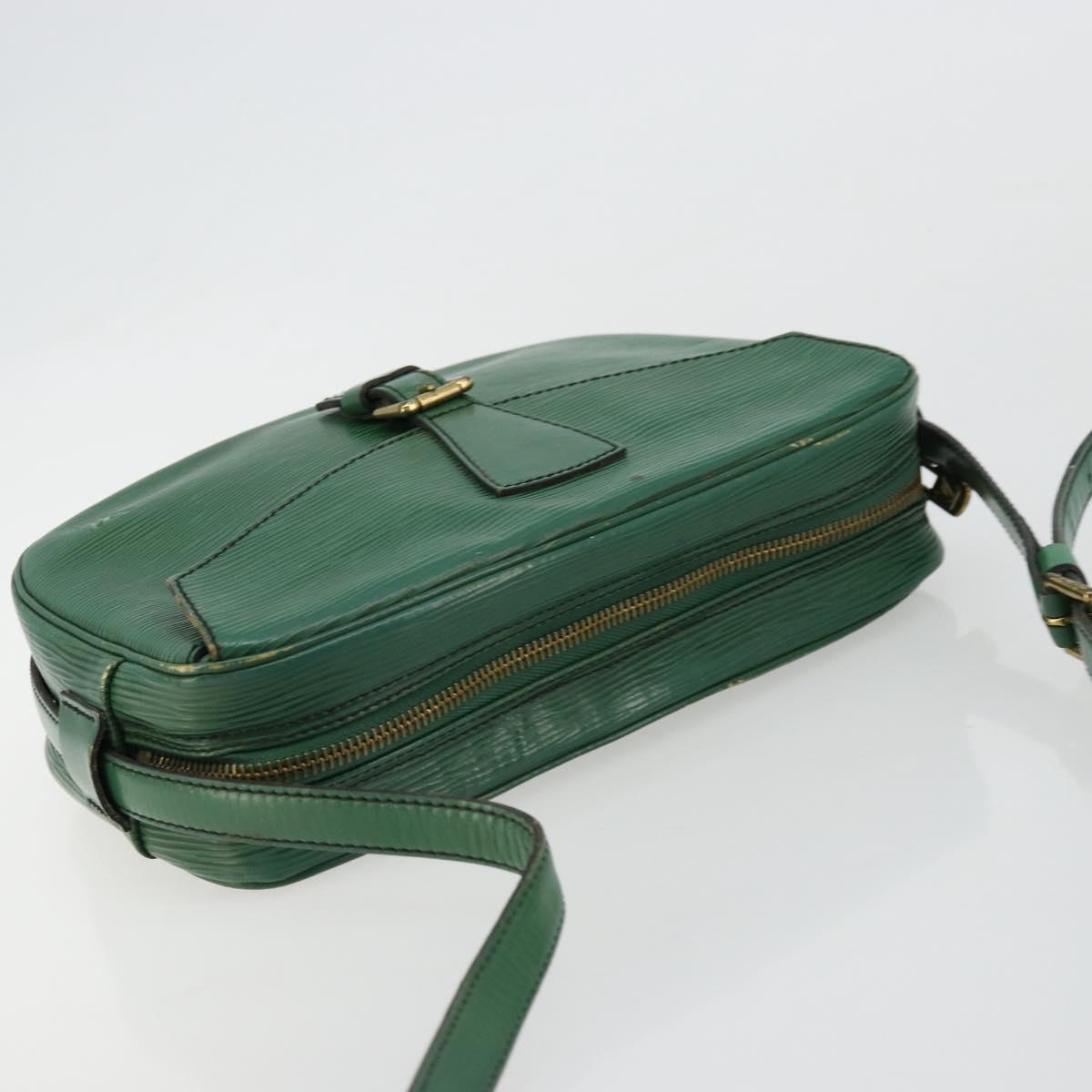LOUIS VUITTON Epi Jeune Fille MM Shoulder Bag Green M52154 LV Auth BA12391