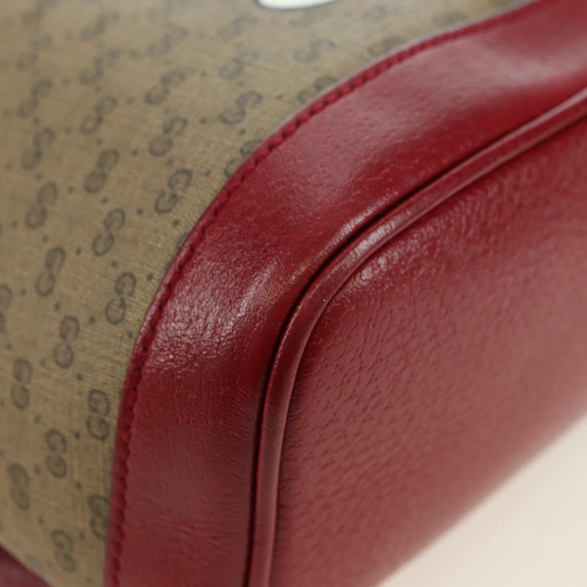 GUCCI Micro GG Supreme Doraemon Backpack PVC Beige Gold 647816 Auth BA12426M