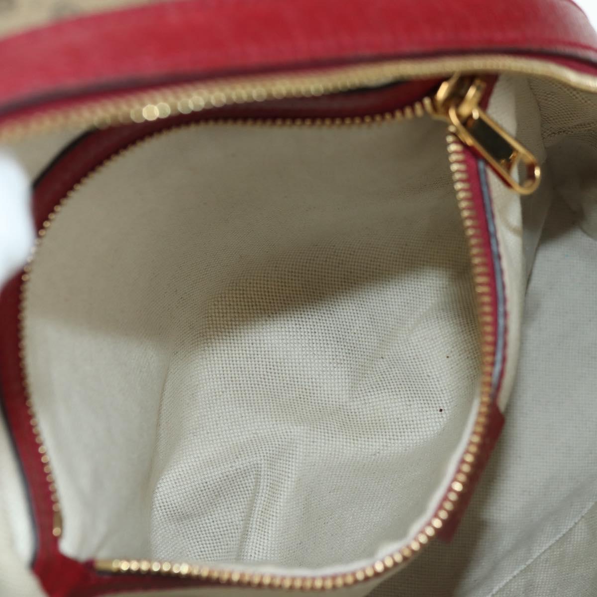 GUCCI Micro GG Supreme Doraemon Backpack PVC Beige Gold 647816 Auth BA12426M