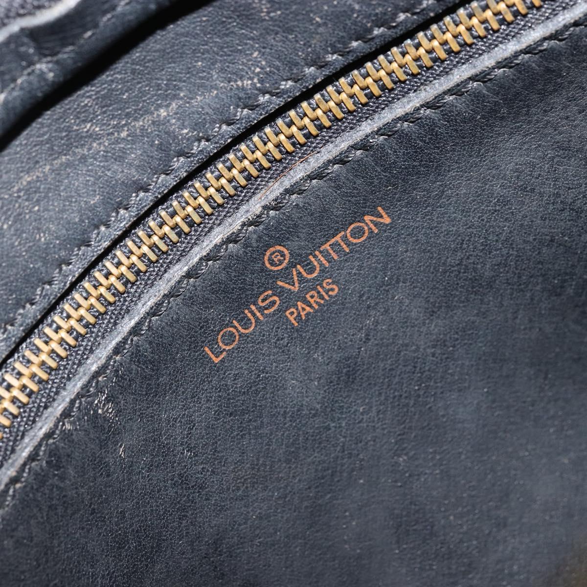 LOUIS VUITTON Epi Jeune Fille MM Shoulder Bag Black M52152 LV Auth BA12440
