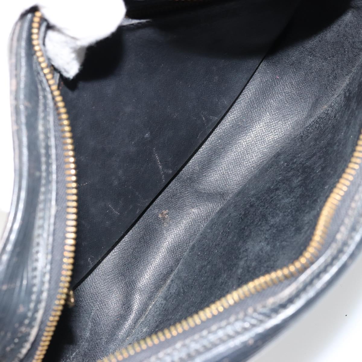 LOUIS VUITTON Epi Jeune Fille MM Shoulder Bag Black M52152 LV Auth BA12440